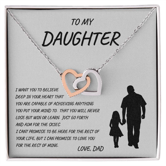 To My Daughter Love Dad_Love Hearts